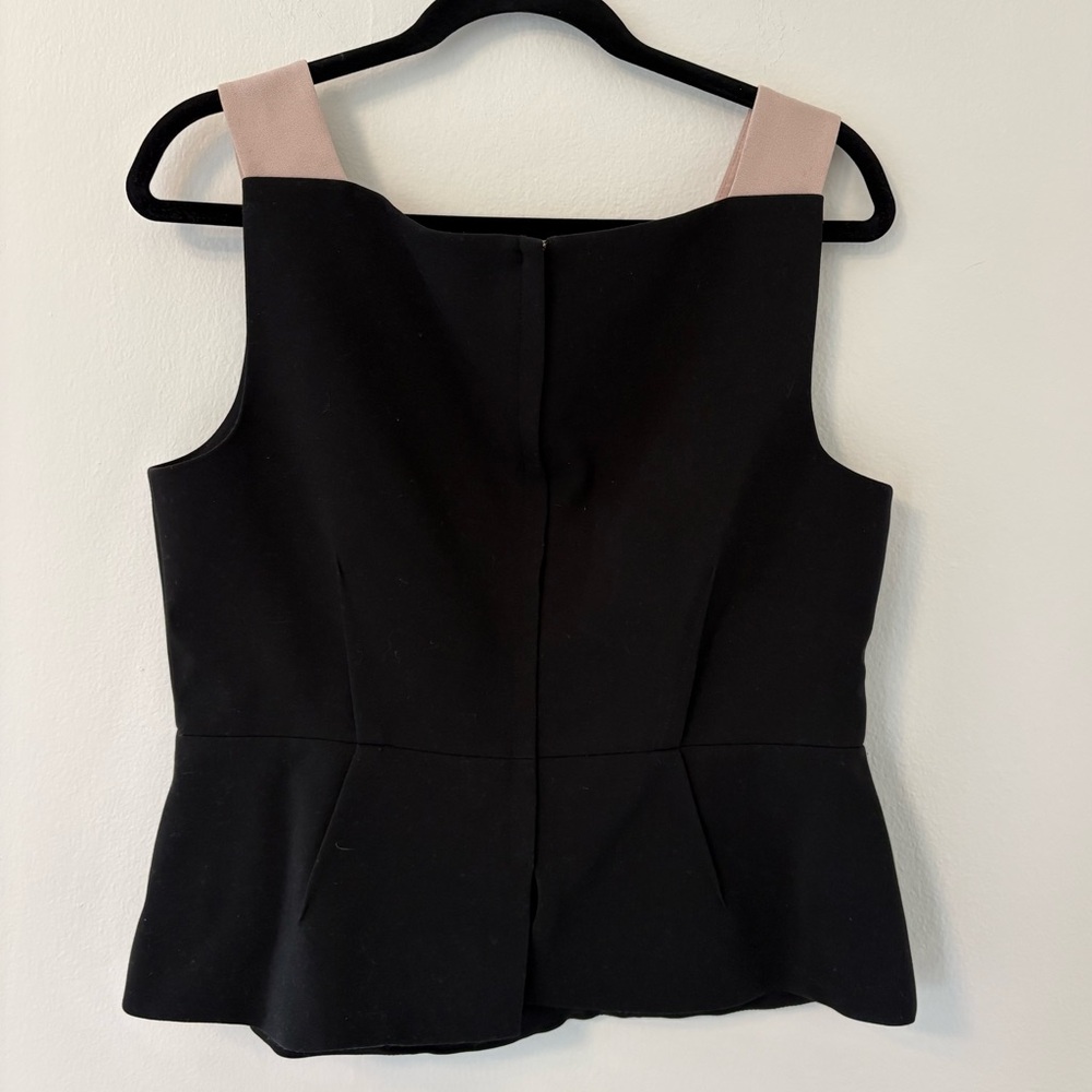 BCBGMAXAZARIA structured Peplum Top